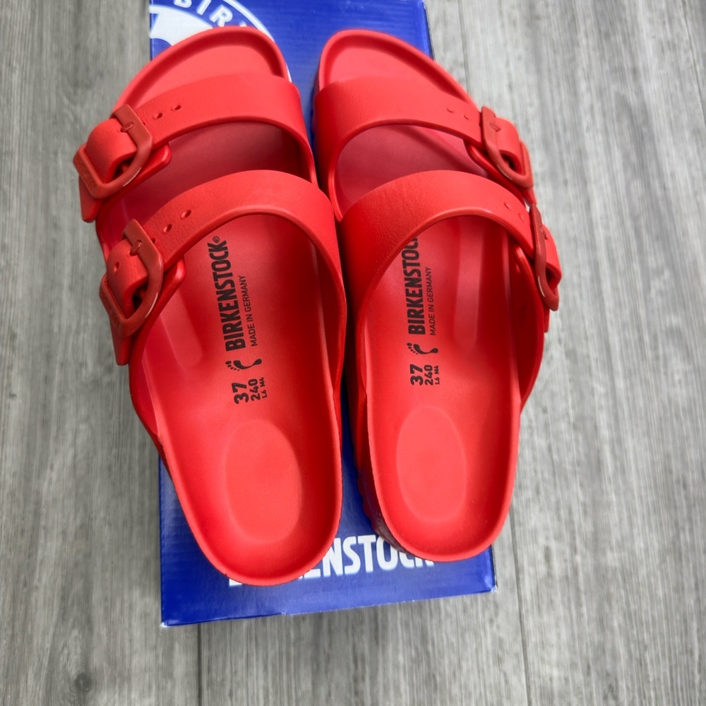 COPY - Birkenstock Arizona essential eva. Color active red . Brand New with box